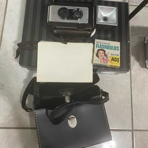 Lumar 75mm camera vintage case manual euc